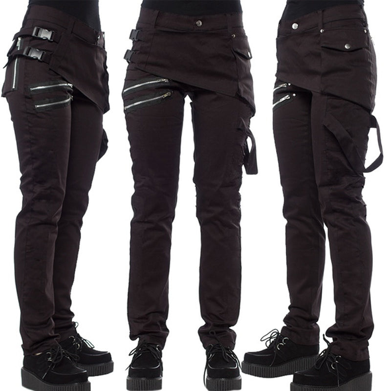 Funki Findz | Pants | Women's Punk Pants | Streetwear Zip Jeans