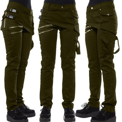 Funki Findz | Pants | Women's Punk Pants | Streetwear Zip Jeans