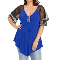 Funki Findz | Shirts | Women's Plus Size Ladies Sequinned Lace Top