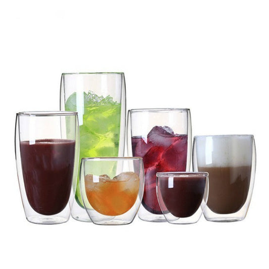 Funki Findz | Cups | Glass Double Wall Borosilicate Mug Sets