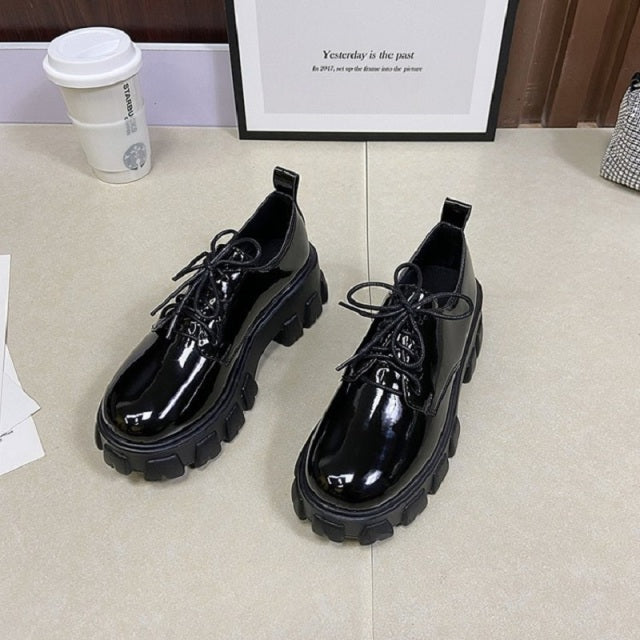 Funki Findz | Shoes | Women's Flat Gothic Punk Lace Up Shoes