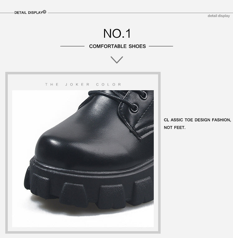 Funki Findz | Boots | Women's Black Ankle Boot | Chunky Heel