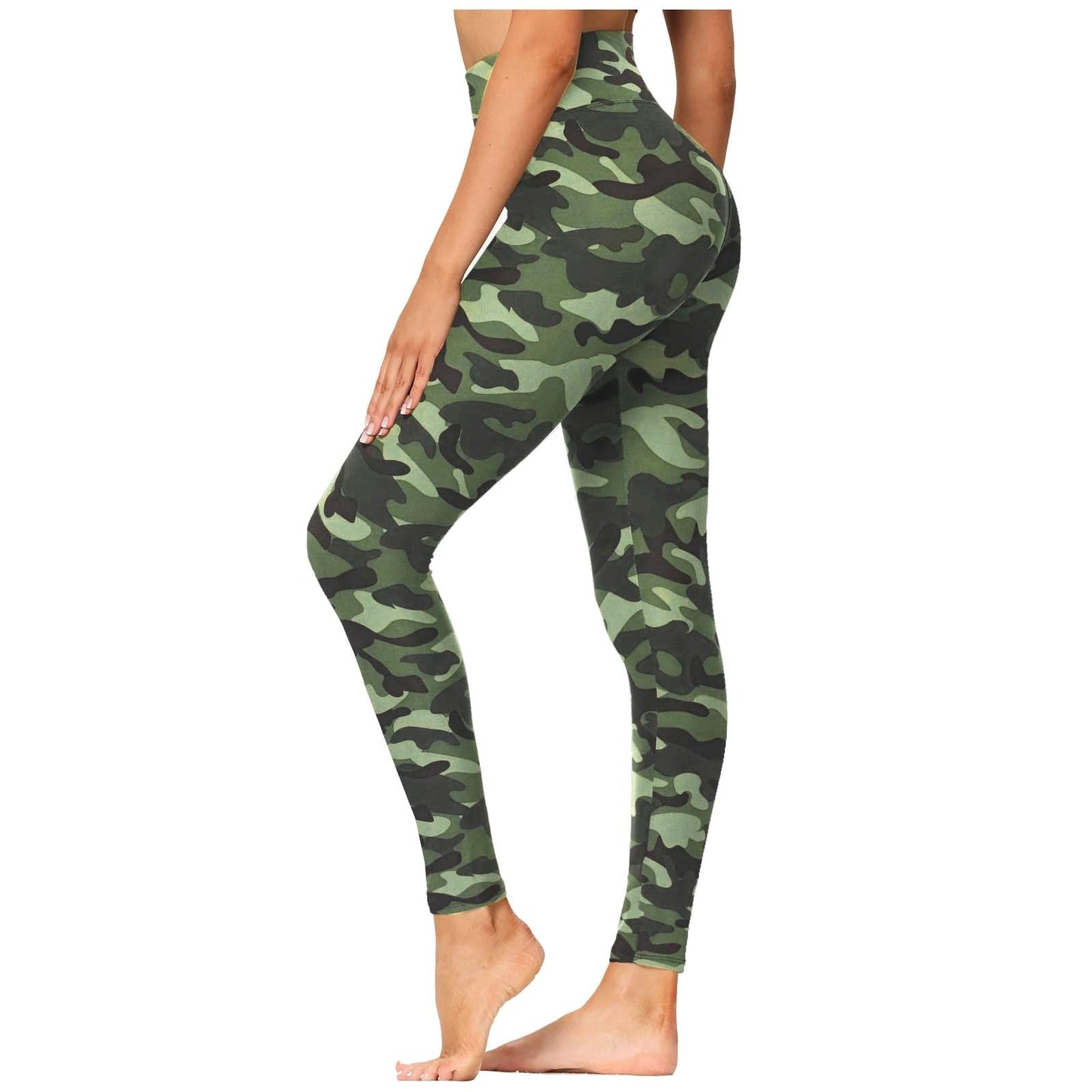 Funki Findz | Pants | Women's Army Green Camouflage Leggings