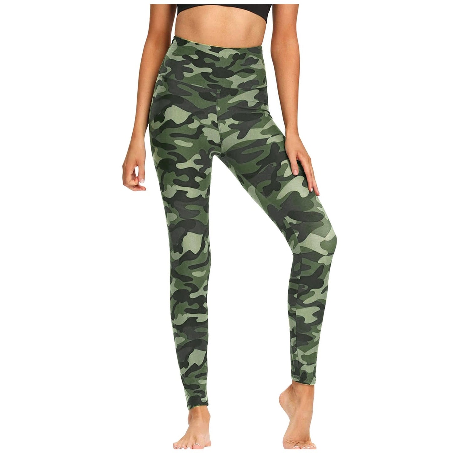 Funki Findz | Pants | Women's Army Green Camouflage Leggings