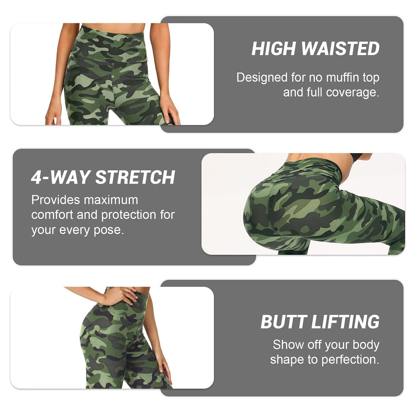 Funki Findz | Pants | Women's Army Green Camouflage Leggings