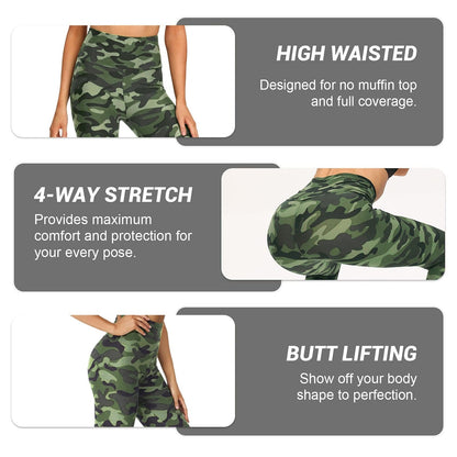 Funki Findz | Pants | Women's Army Green Camouflage Leggings