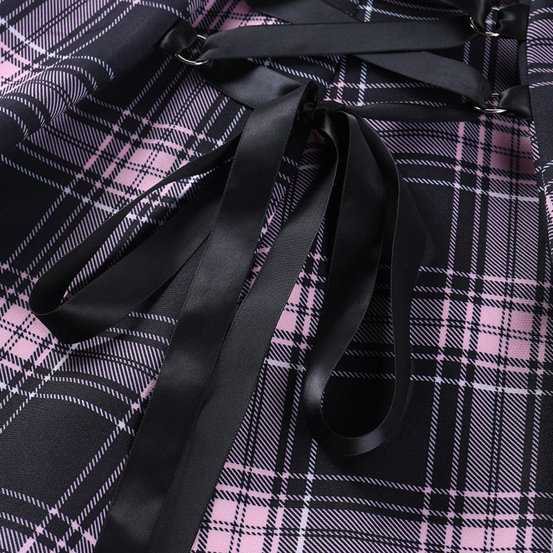 Funki Findz | Dresses | Women's Fairy Grunge Plaid Mini Dress