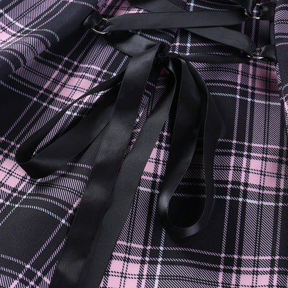 Funki Findz | Dresses | Women's Fairy Grunge Plaid Mini Dress