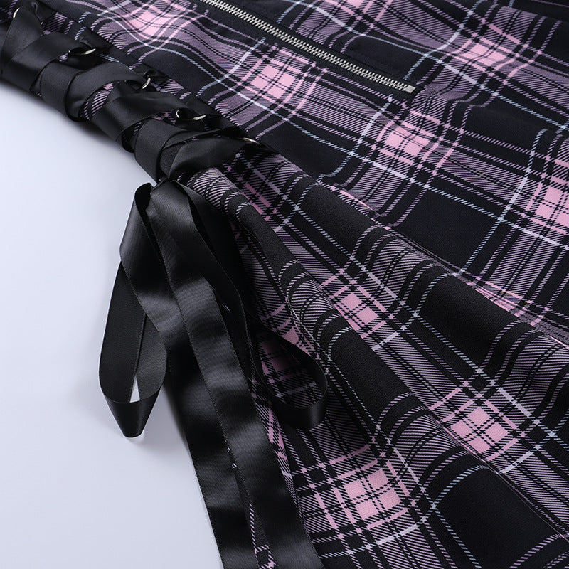 Funki Findz | Dresses | Women's Fairy Grunge Plaid Mini Dress