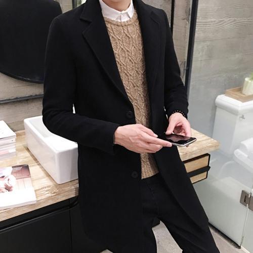 Funki Findz | Jackets | Men's Slim Fit Wool Blend Business Coat