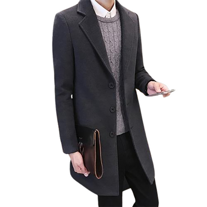 Funki Findz | Jackets | Men's Slim Fit Wool Blend Business Coat