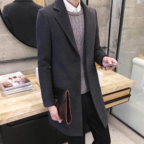 Funki Findz | Jackets | Men's Slim Fit Wool Blend Business Coat
