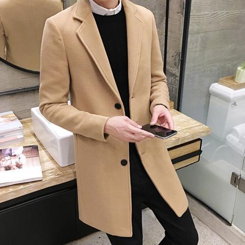 Funki Findz | Jackets | Men's Slim Fit Wool Blend Business Coat
