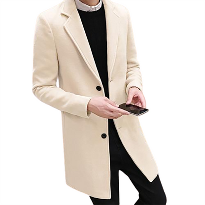 Funki Findz | Jackets | Men's Slim Fit Wool Blend Business Coat