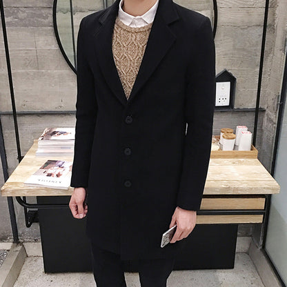 Funki Findz | Jackets | Men's Slim Fit Wool Blend Business Coat