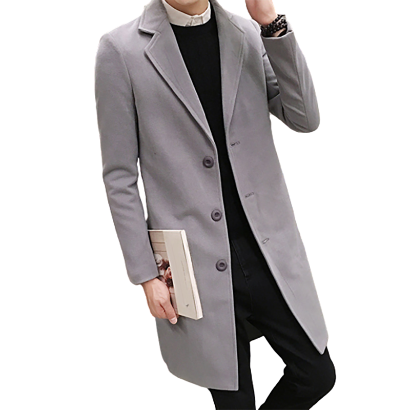 Funki Findz | Jackets | Men's Slim Fit Wool Blend Business Coat