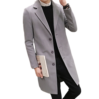 Funki Findz | Jackets | Men's Slim Fit Wool Blend Business Coat