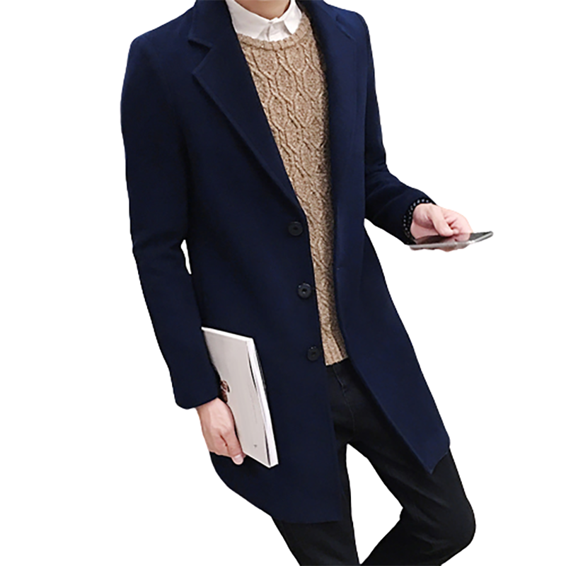 Funki Findz | Jackets | Men's Slim Fit Wool Blend Business Coat