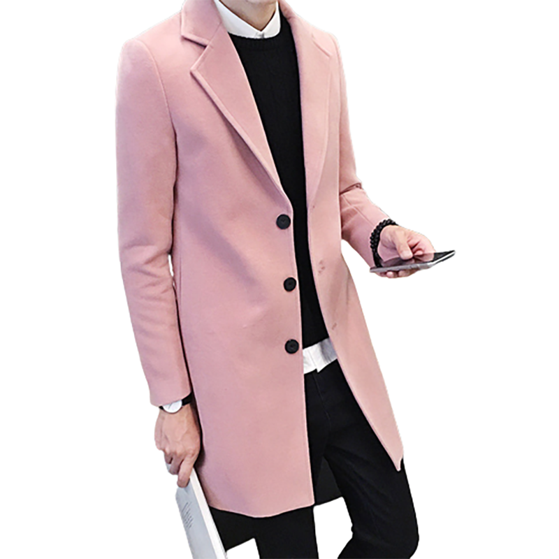 Funki Findz | Jackets | Men's Slim Fit Wool Blend Business Coat