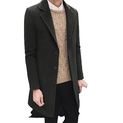 Funki Findz | Jackets | Men's Slim Fit Wool Blend Business Coat