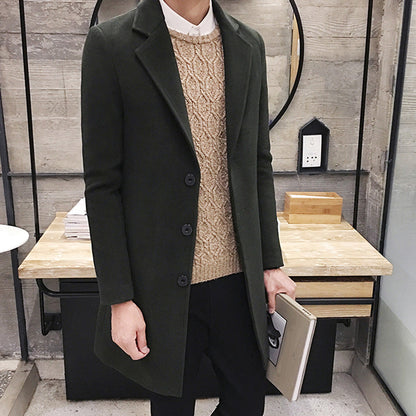 Funki Findz | Jackets | Men's Slim Fit Wool Blend Business Coat