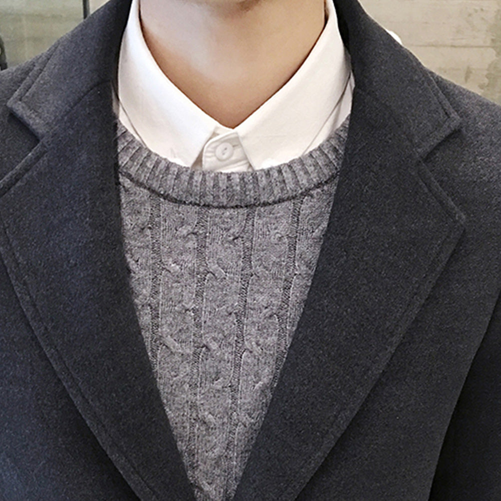Funki Findz | Jackets | Men's Slim Fit Wool Blend Business Coat