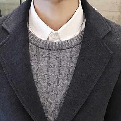 Funki Findz | Jackets | Men's Slim Fit Wool Blend Business Coat