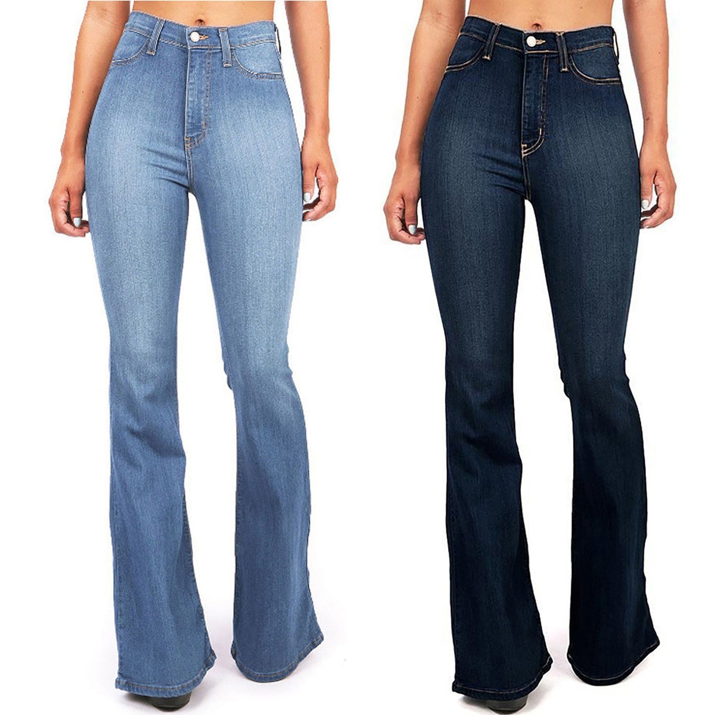 Funki Findz | Pants | Women's High Waist Slim Fit Bootleg Jeans