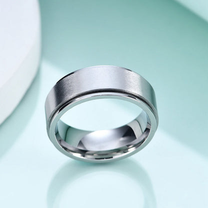Funki Findz | Rings | Unisex Rotating Spinner Wedding Band 1Pc