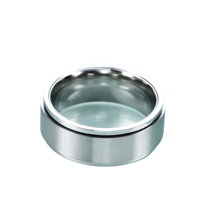 Funki Findz | Rings | Unisex Rotating Spinner Wedding Band 1Pc
