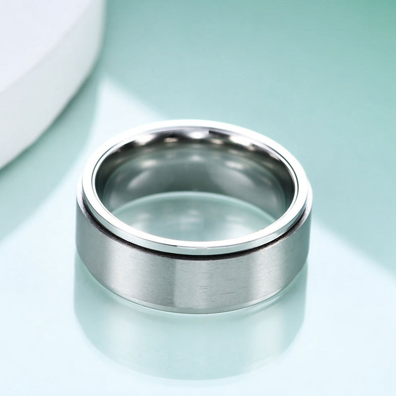 Funki Findz | Rings | Unisex Rotating Spinner Wedding Band 1Pc