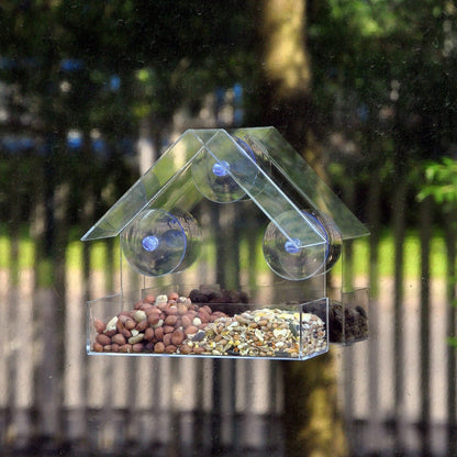 Funki Findz | Pet Feeders | Clear Window Bird Feeder