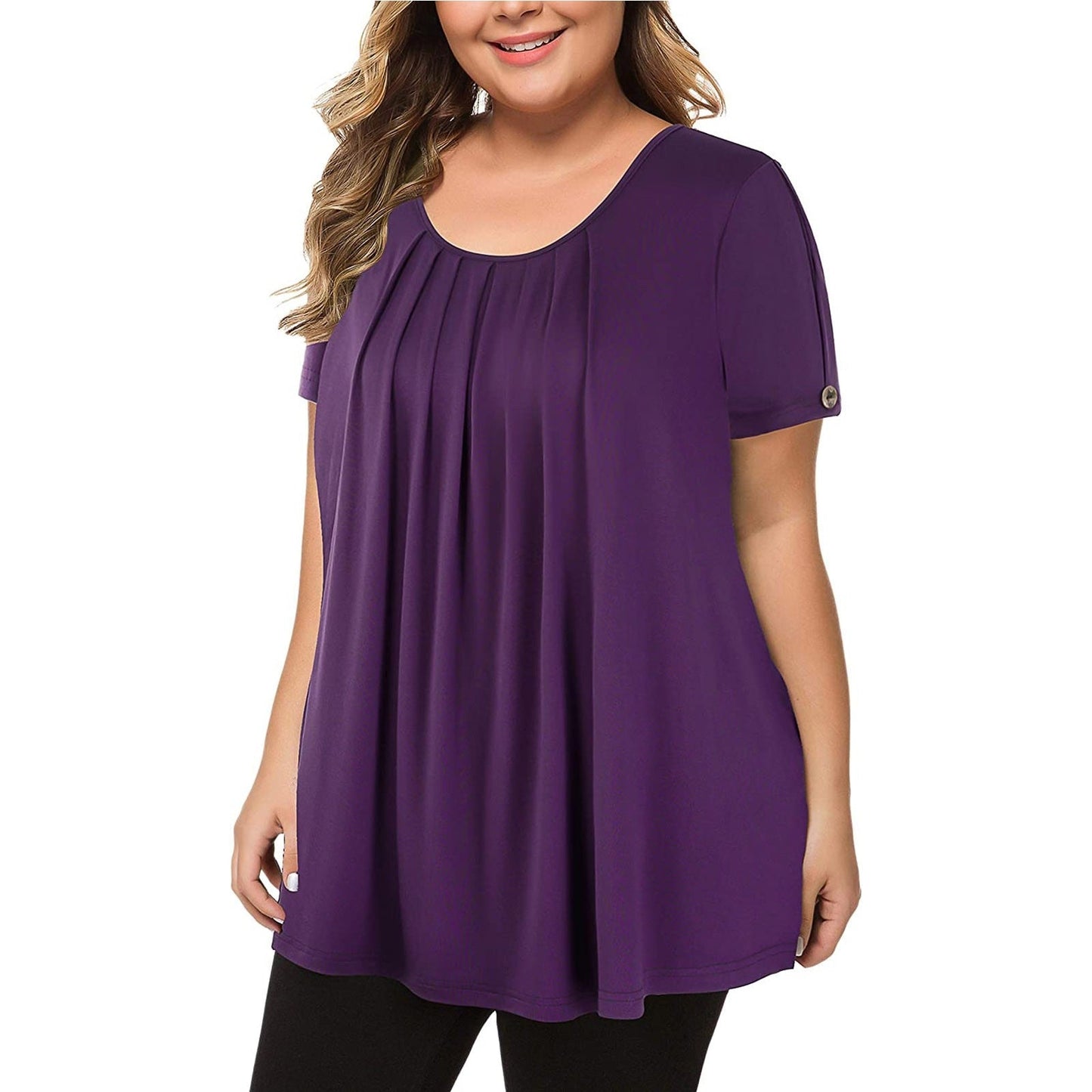 Funki Findz | Shirts | Women's Solid Color Casual Short Sleeve T-Shirt