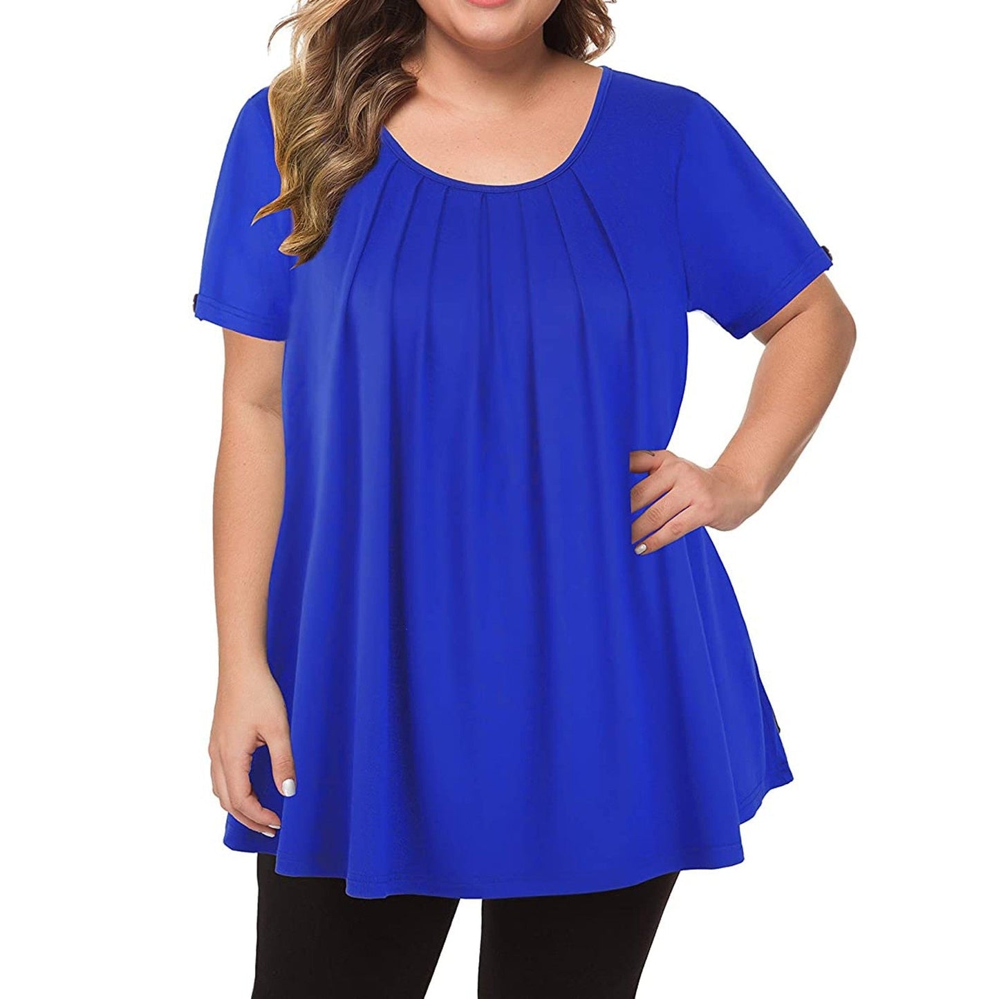 Funki Findz | Shirts | Women's Solid Color Casual Short Sleeve T-Shirt