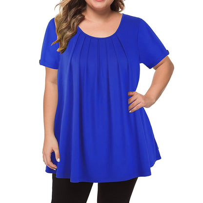 Funki Findz | Shirts | Women's Solid Color Casual Short Sleeve T-Shirt