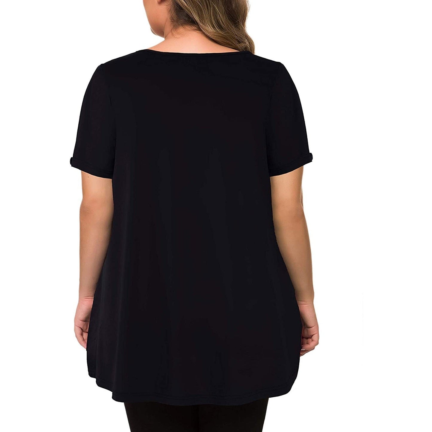 Funki Findz | Shirts | Women's Solid Color Casual Short Sleeve T-Shirt