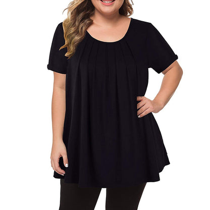 Funki Findz | Shirts | Women's Solid Color Casual Short Sleeve T-Shirt