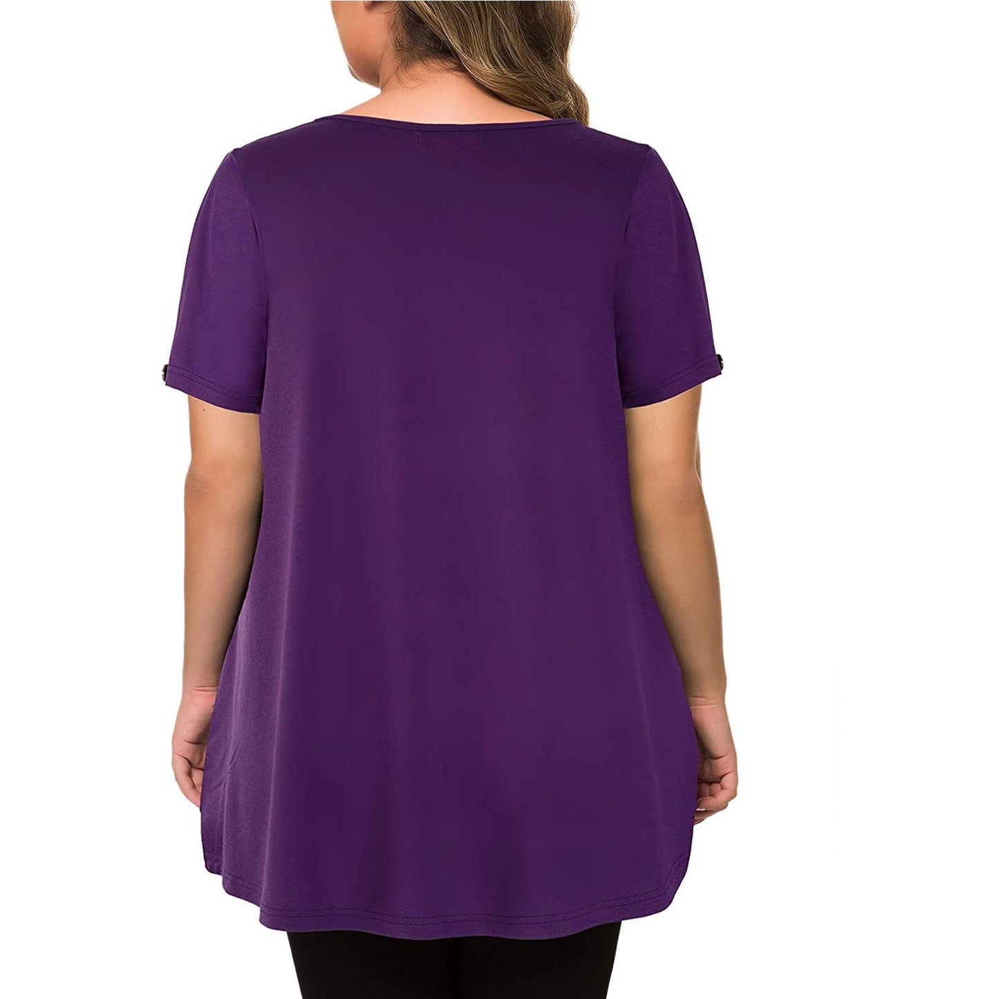 Funki Findz | Shirts | Women's Solid Color Casual Short Sleeve T-Shirt