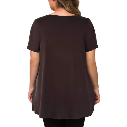 Funki Findz | Shirts | Women's Solid Color Casual Short Sleeve T-Shirt