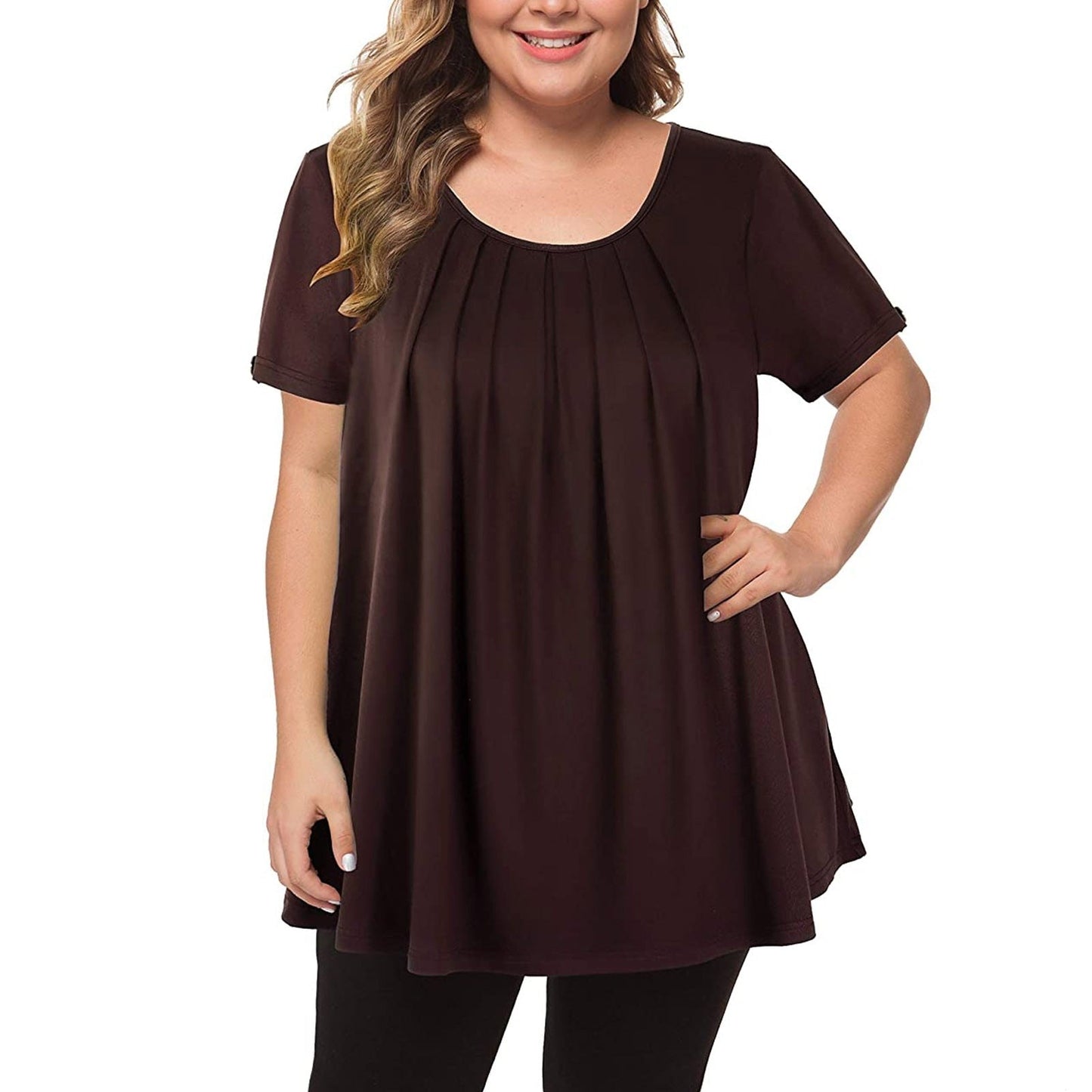 Funki Findz | Shirts | Women's Solid Color Casual Short Sleeve T-Shirt
