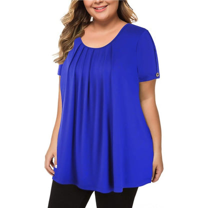 Funki Findz | Shirts | Women's Solid Color Casual Short Sleeve T-Shirt