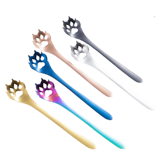 Funki Findz | Spoons | Cute Cat Paw Coffee Spoons 5 Pcs Set