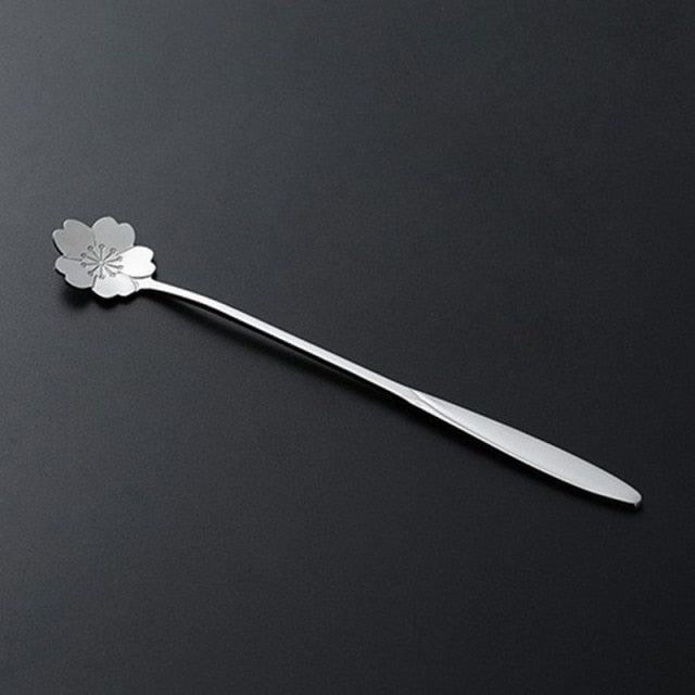 Funki Findz | Spoons |  Flower Spoons | Long Handle Spoons 4Pc