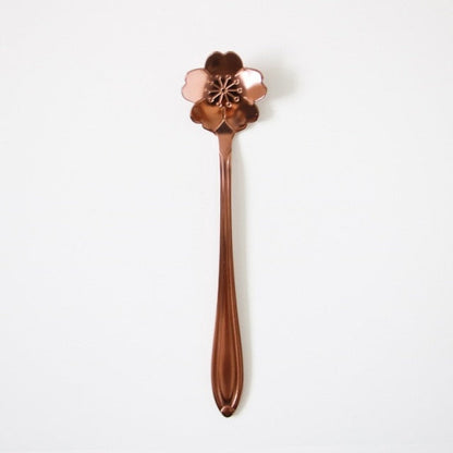 Funki Findz | Spoons | Vintage Gold Flower Coffee Spoons 8 Pcs