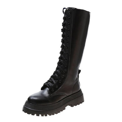 Funki Findz | Boots | Women's Lace Up Chunky Gothic Boots