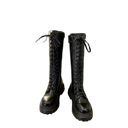 Funki Findz | Boots | Women's Lace Up Chunky Gothic Boots