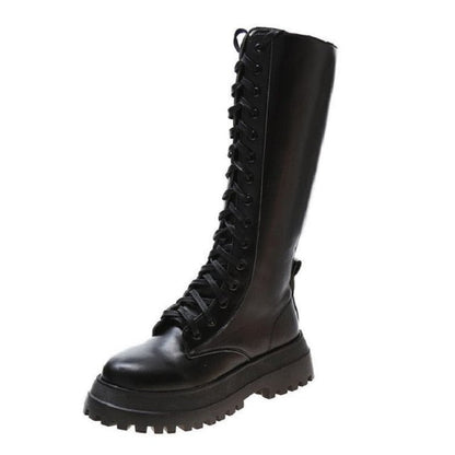 Funki Findz | Boots | Women's Lace Up Chunky Gothic Boots