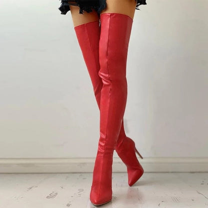 Funki Findz | Boots | Women's Above Knee High Stiletto Boots