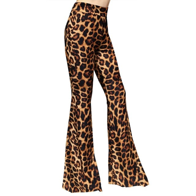 Funki Findz | Pants | Women's Plaid Leopard Flower Print Flares