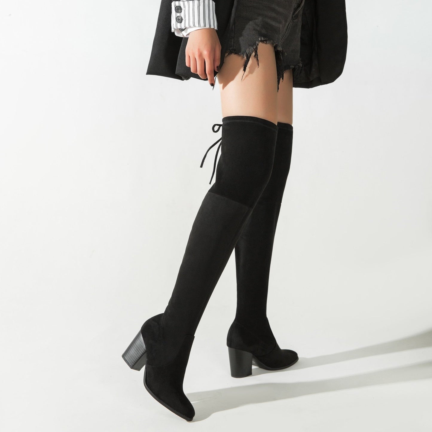 Funki Findz | Boots | Women's Thigh High Block Heel Boots 4|6|8